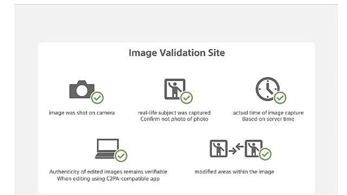 Sony, Haber Kuruluşları İçin Geliştirilen Kamera Kimlik Doğrulama Çözümüne "Camera Verify" Özelliğini Ekledi