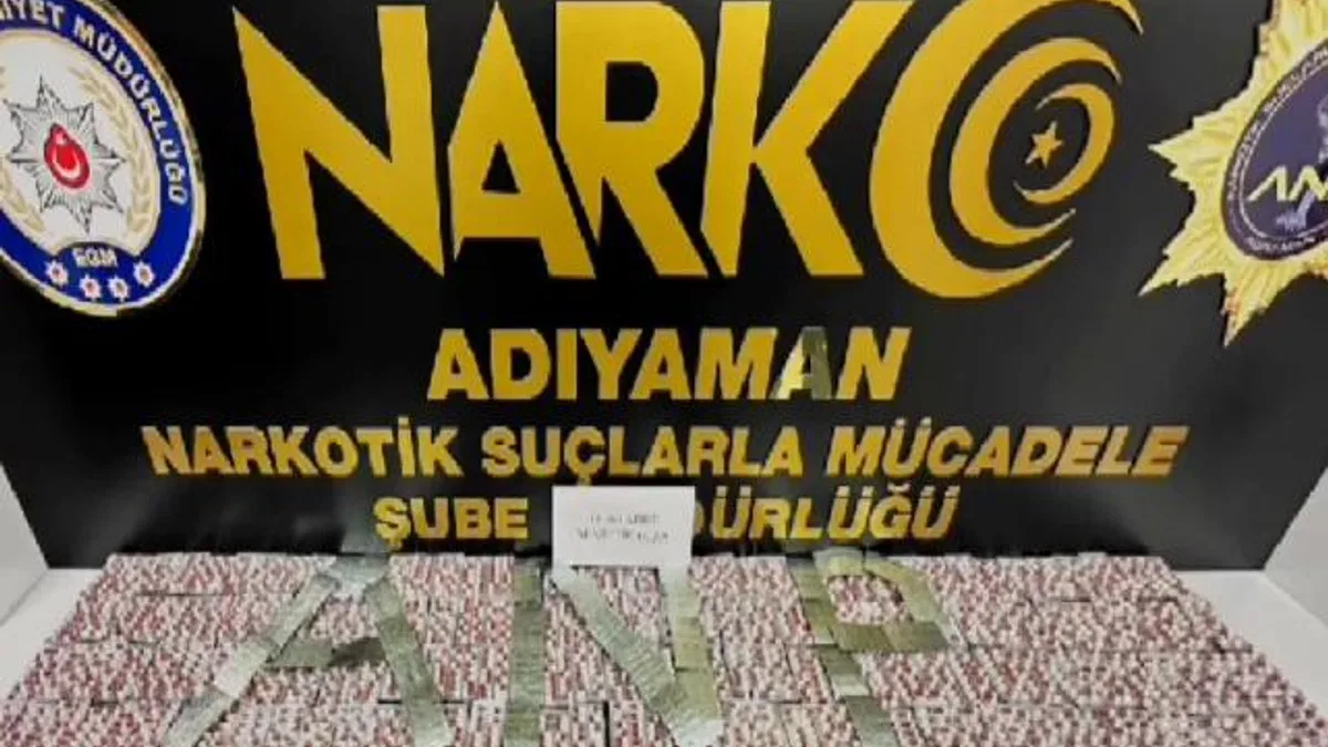 Adıyaman'da 11 bin sentetik hap ele geçirildi