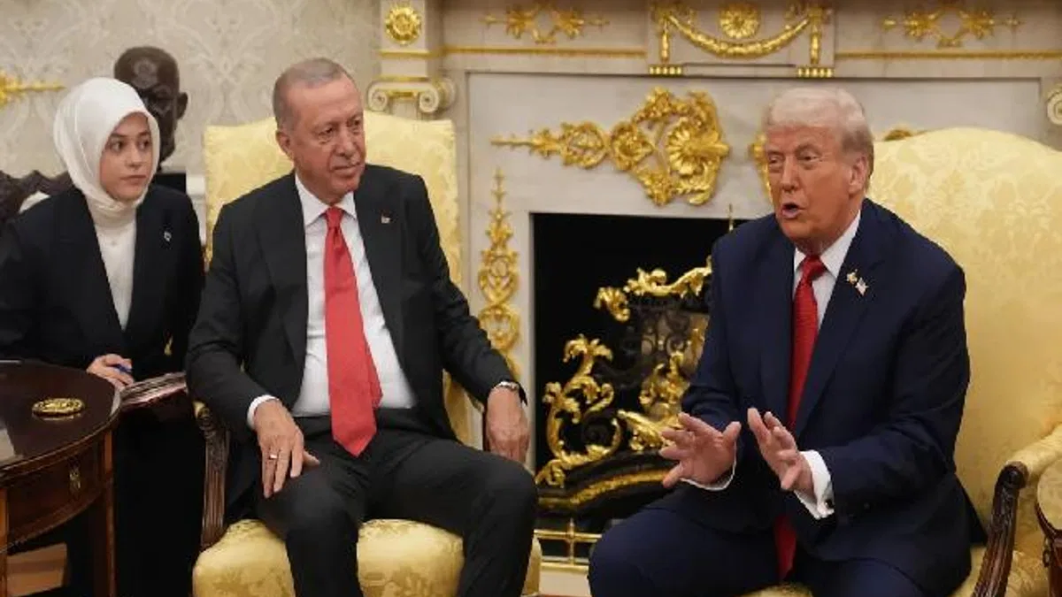 Oval Ofis'te beklenen görüşme gerçekleşti... Trump'tan Erdoğan'a 'lider' övgüsü