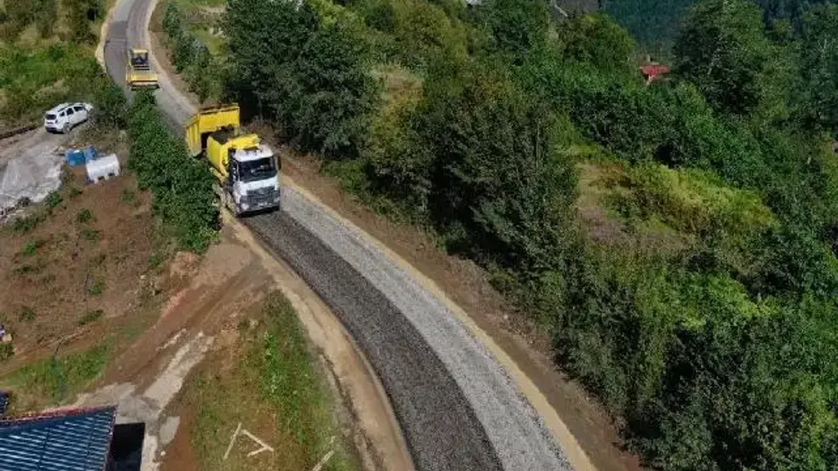 Ordu’da yol özlemi asfaltla son buldu