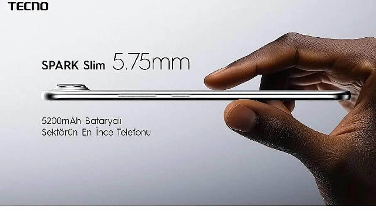 TECNO'dan çığır açan incelik ve güç dengesi: SPARK Slim, bugüne kadar üretilmiş en ince telefon!