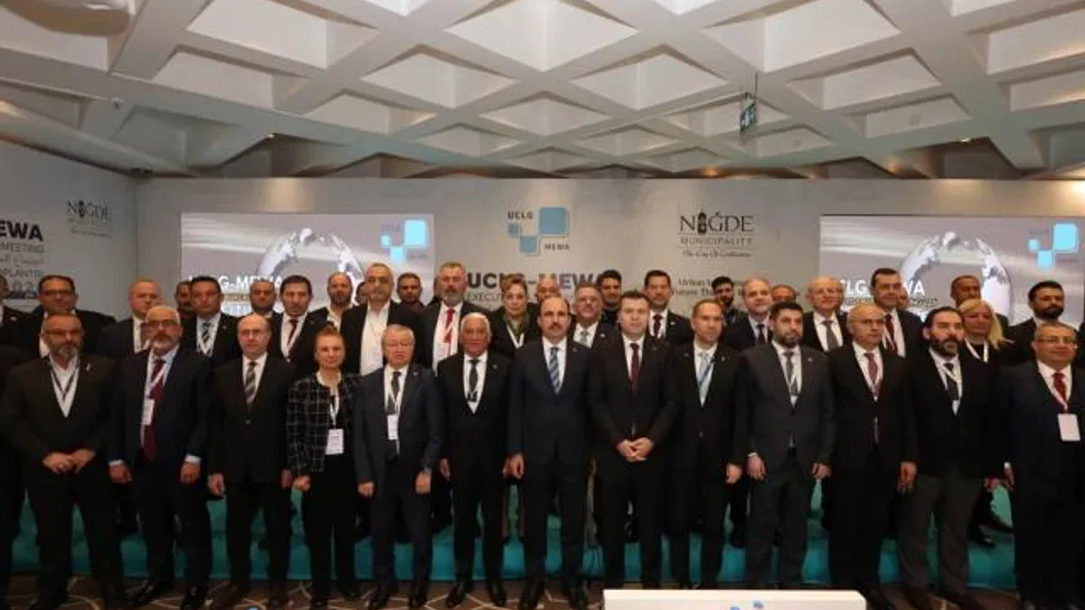 Başkan Altay UCLG MEWA toplantısında konuştu