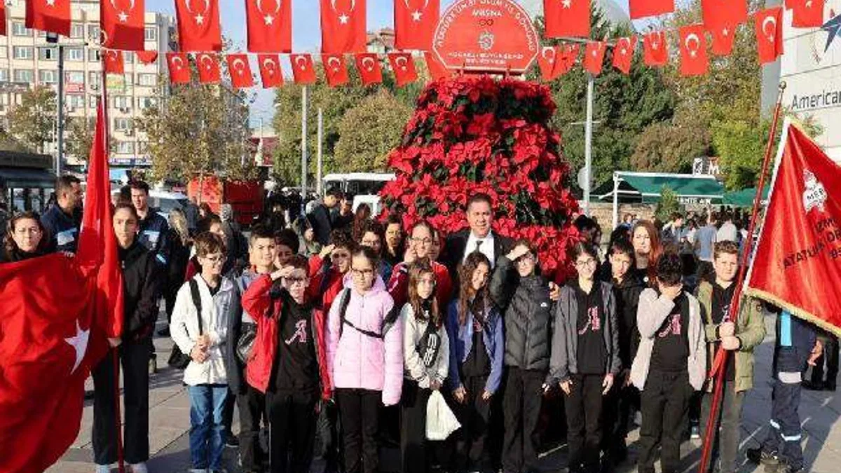 Kocaeli'de 10 Kasım’a özel 1087 Atatürk çiçeği