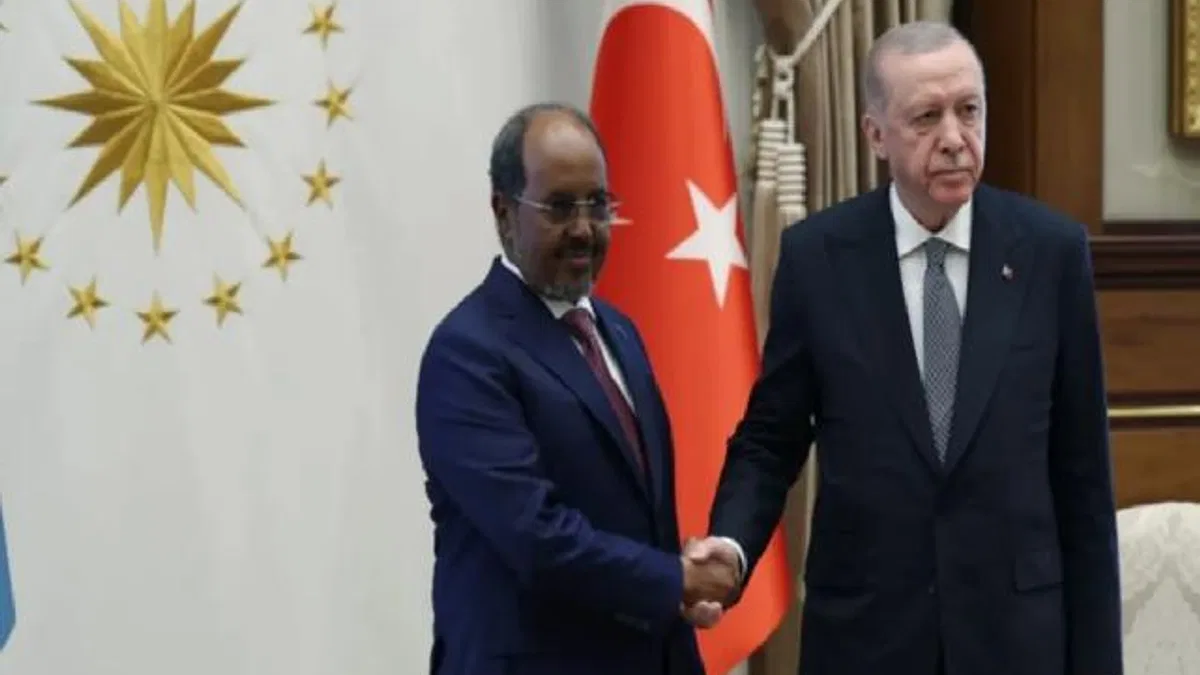Cumhurbaşkanı Erdoğan Somalili mevkidaşı ile Külliye'de buluştu