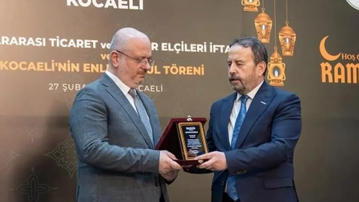 MÜSİAD Kocaeli’den 'Kocaeli’nin Enleri' ödülü Ekaldes’e