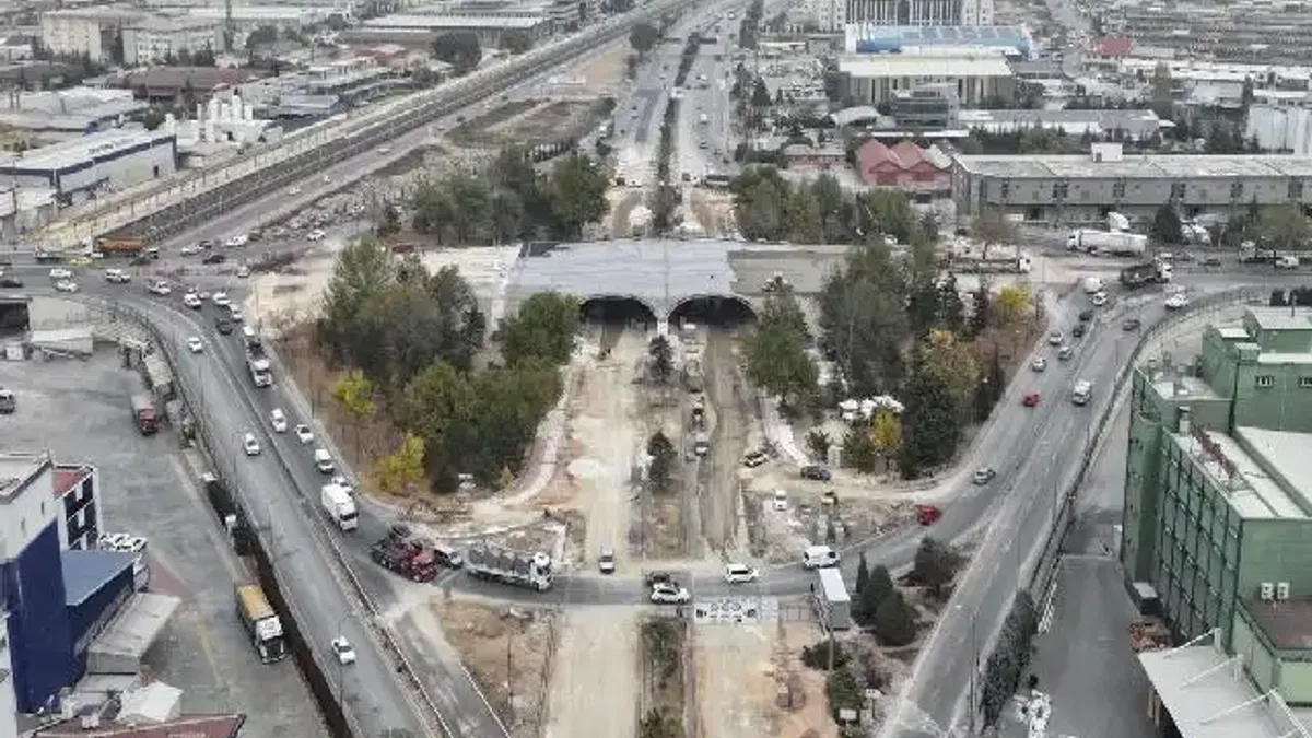 Konya Marangozlar Köprülü Kavşağı’nda çalışmalara devam