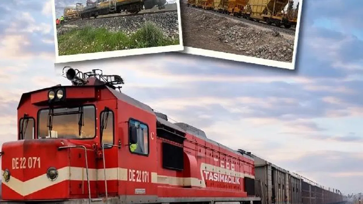 Suriye sınırındaki demiryolu hatları yeniden hizmete açıldı
