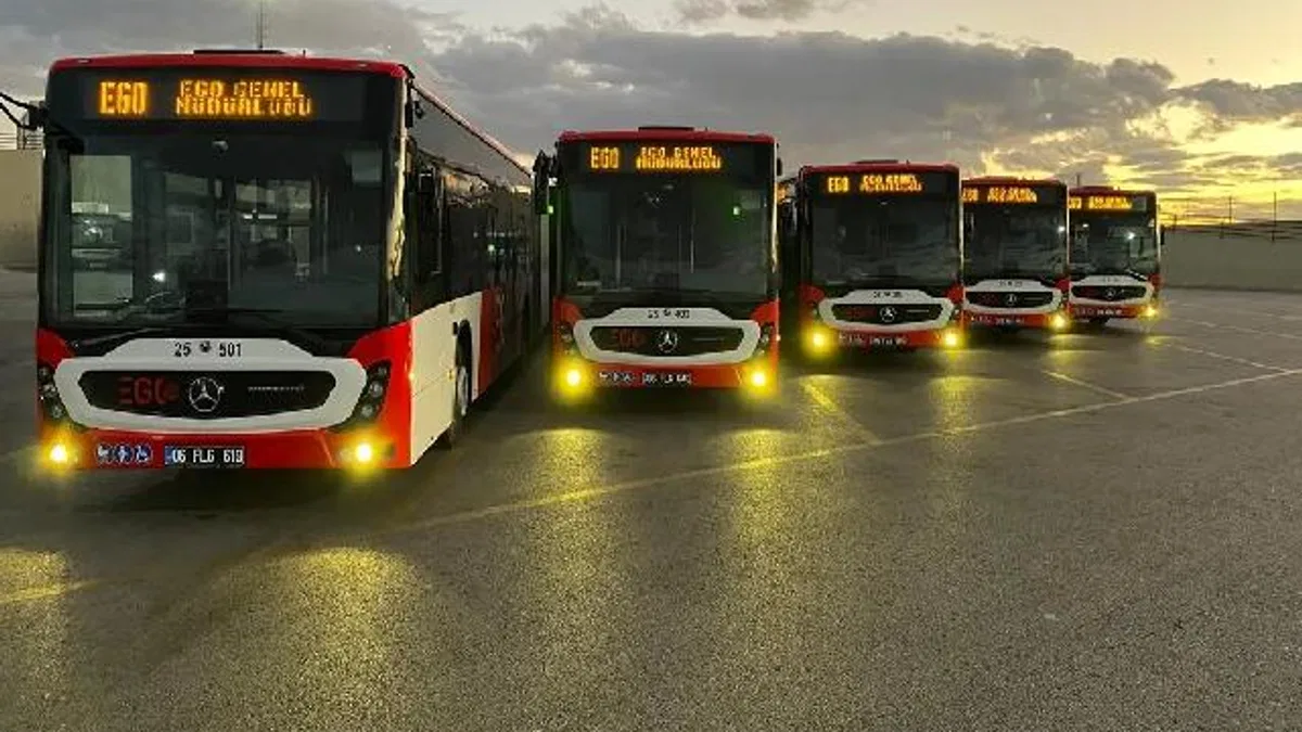 Ankara Büyükşehir'den Başkent'e 5 yeni otobüs