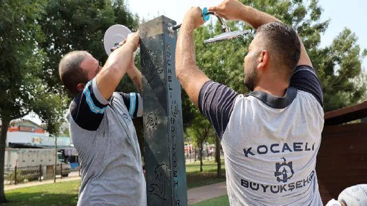 Kocaeli Büyükşehir'den sahillerde su tasarrufu hamlesi