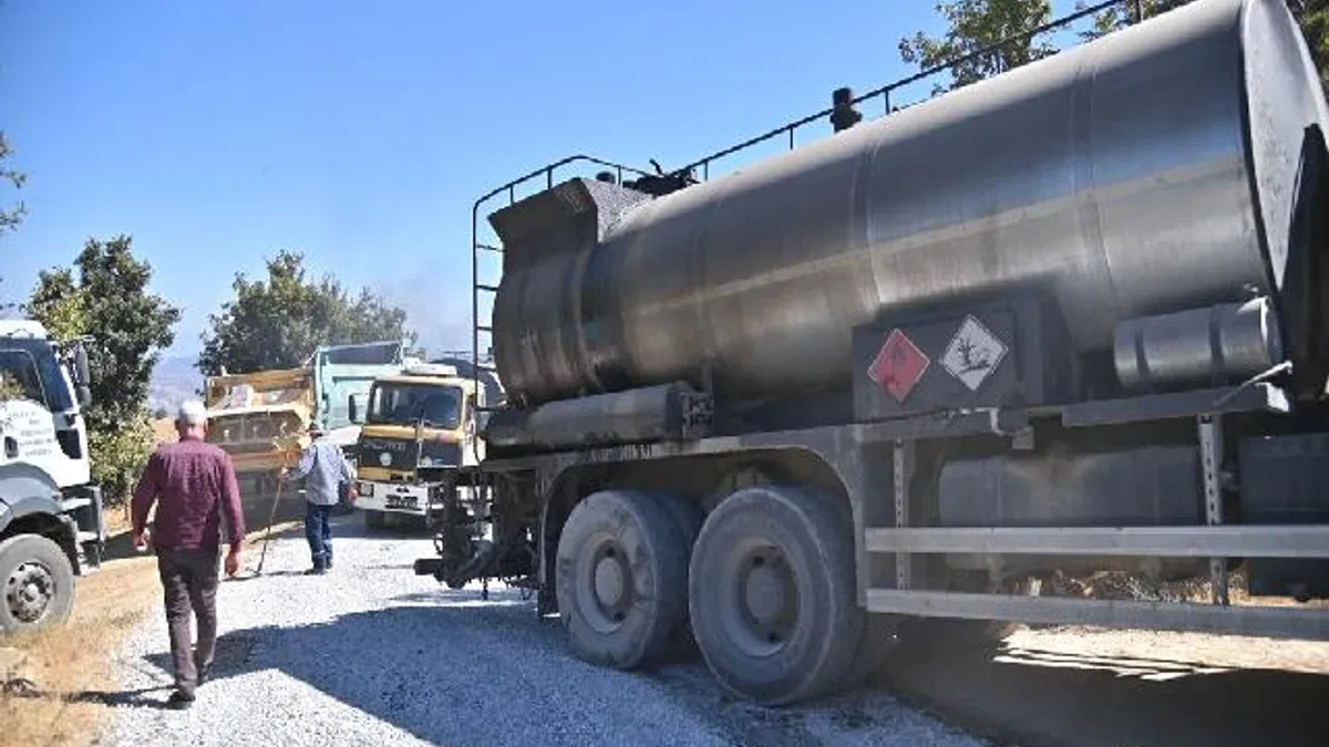 Manisa'da 40 yıl sonra gelen asfalt sevinci