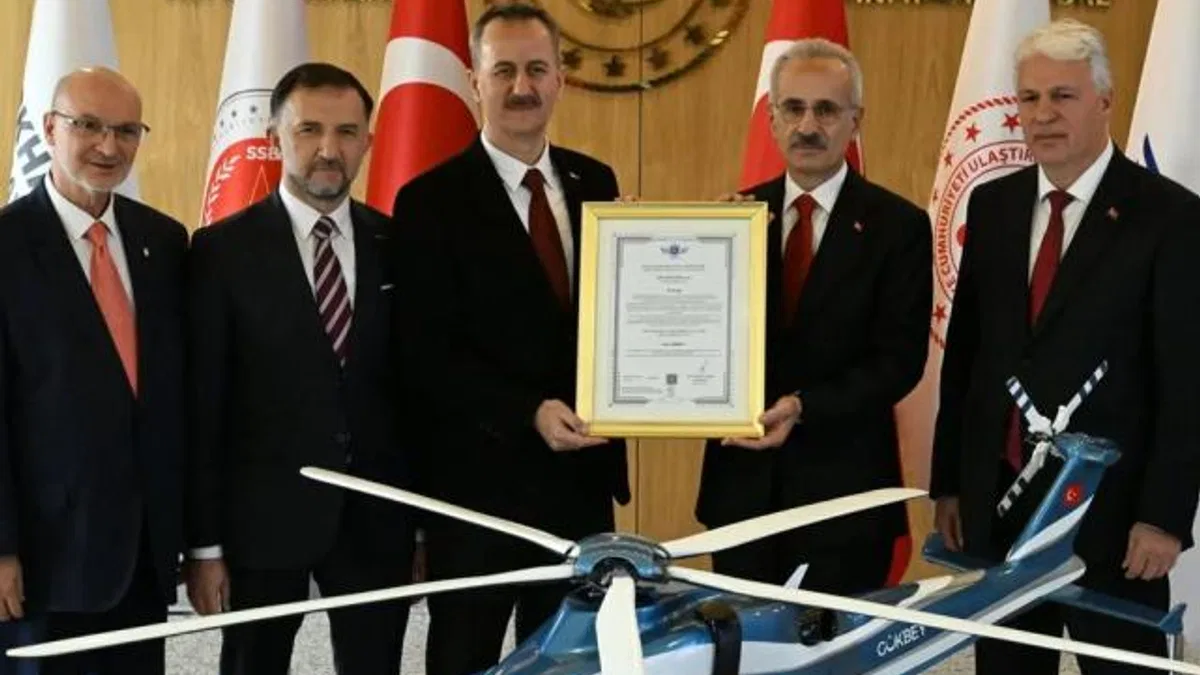 Gökbey'e uçuşa elverişlilik sertifikası