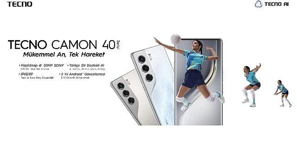 TECNO'nun yenilikçi teknolojisiyle fark yaratan CAMON 40 serisi, Türkiye'de satışa sunuldu