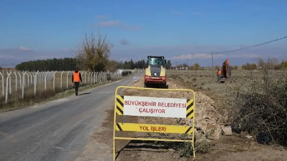 Eskişehir Büyükşehir’den Çifteler’e 30 kilometrelik yol yatırımı