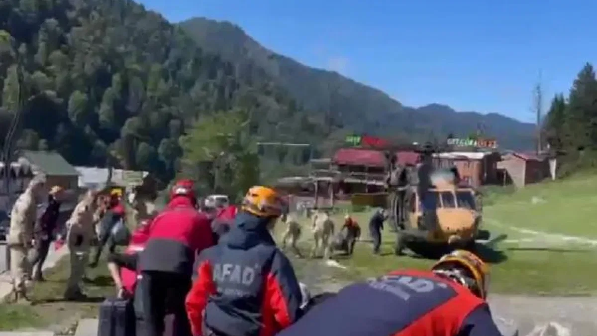 Ayder Yaylası'nda 115 vatandaş tahliye edildi