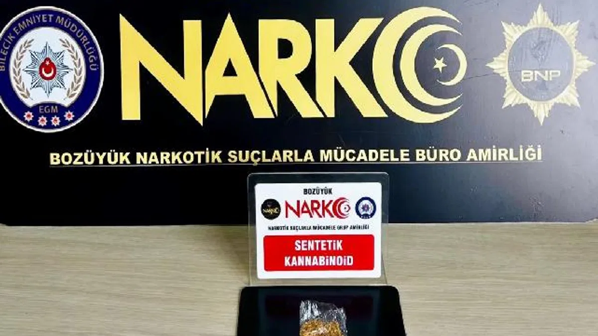 Bilecik Pazaryeri'nde narko operasyon