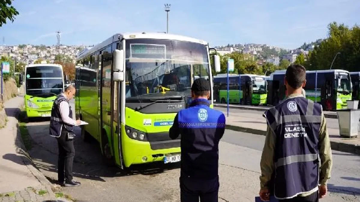 Kocaeli'de toplu taşımada 120 araca sıkı denetim