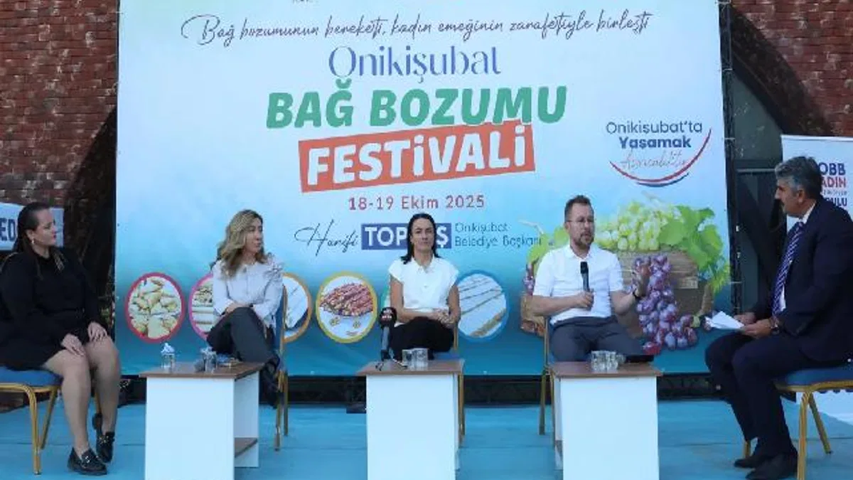Bağ Bozumu Festivali, gastronomi dünyasının ustalarını Kahramanmaraş’ta buluşturdu