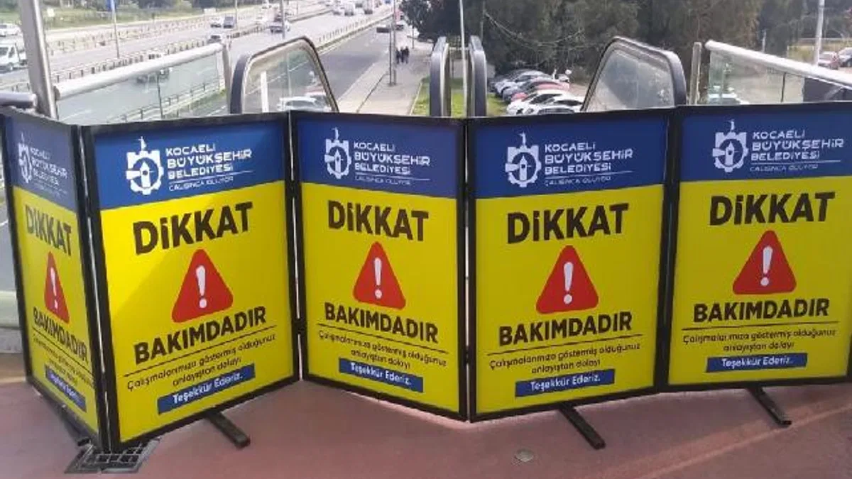 Kocaeli'de yürüyen merdivenlere Kasım bakımı
