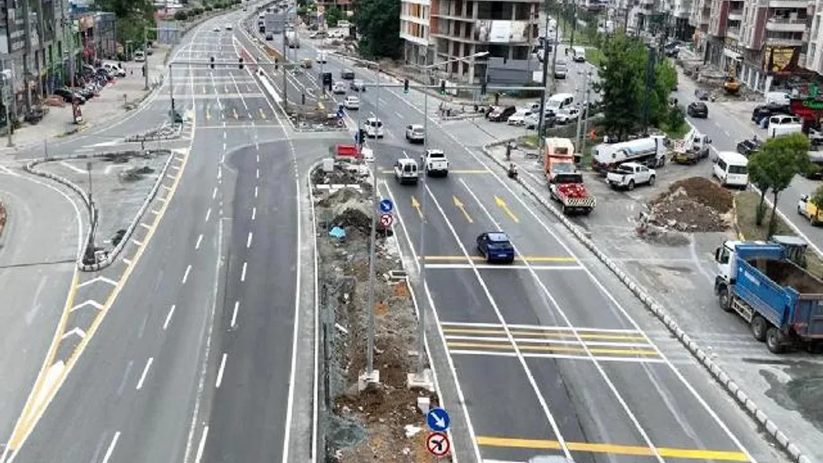 Trabzon Yomra’da yeni nesil kavşakla trafik rahatlayacak