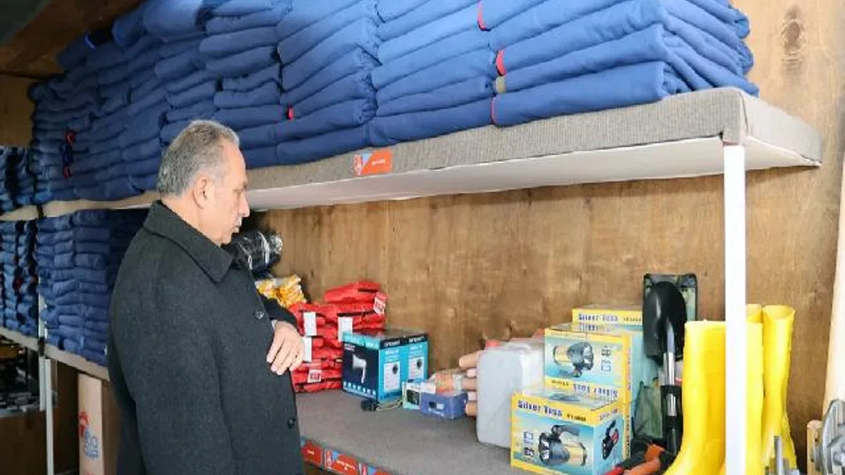Kayseri Talas'tan örnek acil durum konteynırı