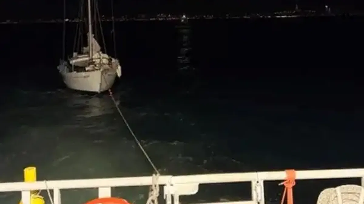 Kınalıada açıklarında korku dolu anlar