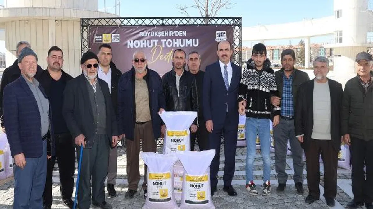 Konyalı çiftçiye destek sürüyor