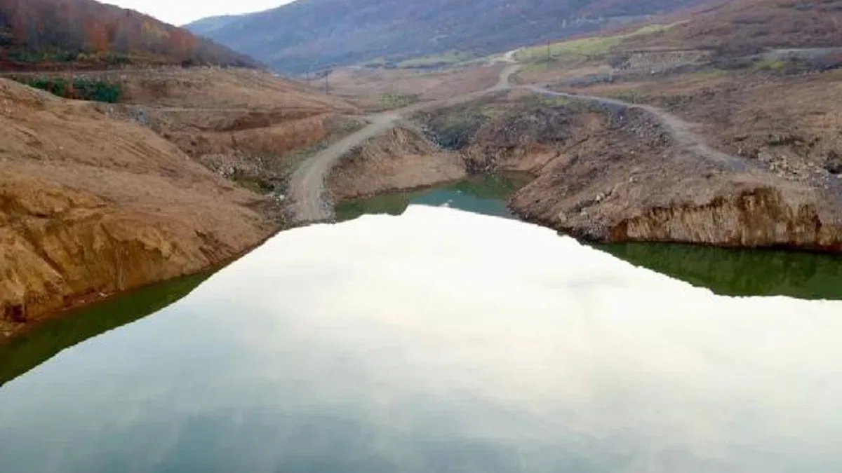 Ordu Korgan Barajı'nda su tutumuna başlandı