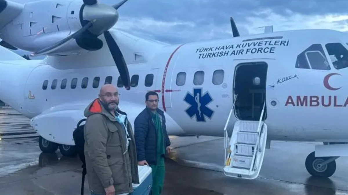 Türk Hava Kuvvetleri’nden hayat kurtaran uçuş