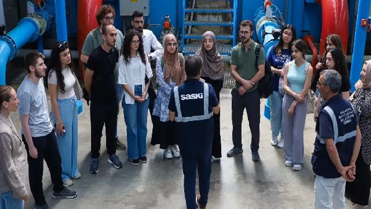 Geleceğin hekimleri SASKİ tesislerinde su ve atık su süreçlerini gözlemledi