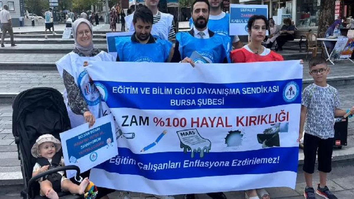 Eğitim Gücü Sen Bursa'dan zam tepkisi! Sefalet mutabakatı kabul edilemez!