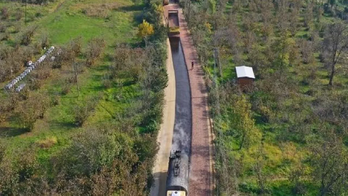 Ordu'da yol çalışmalarını aralıksız devam ediyor