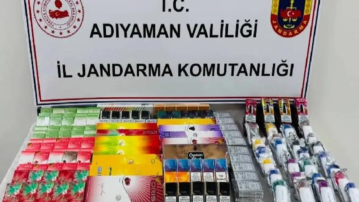 Adıyaman'da kaçak sigara operasyonu