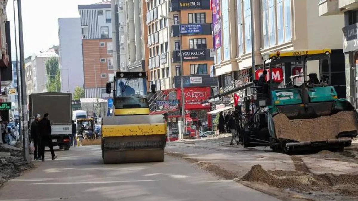 Van sokakları şantiyeye döndü