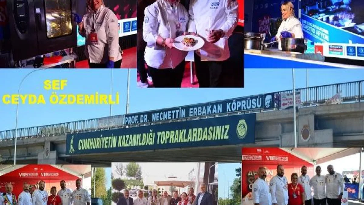 Şef Ceyda Özdemirli’den Gastro Afyon’da lezzet rüzgarı