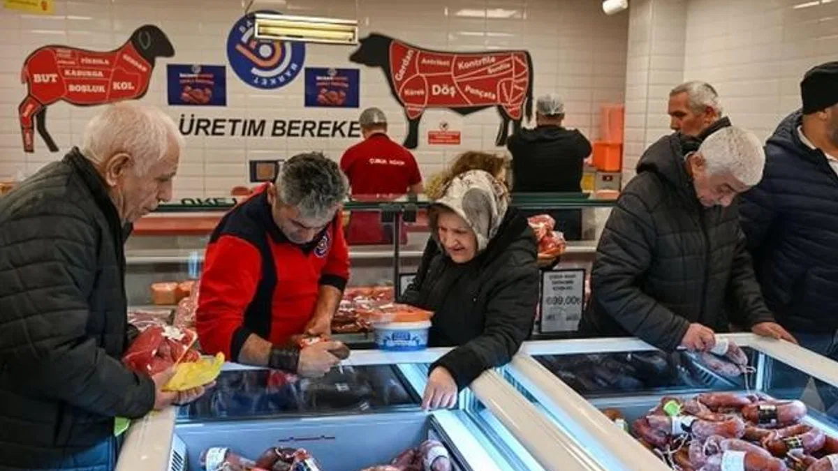 Başkent Market'te et satışı tam gaz