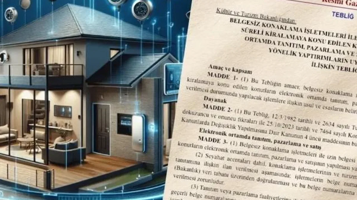 Belgesiz konaklama ve kısa süreli kiralamaya dijital denetim... Tebliği yayımlandı