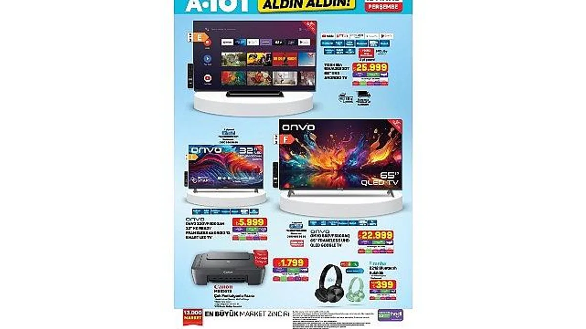15 Mayıs'ta A101'de Elektronik ve Ev Ürünleri Satışa Sunuluyor