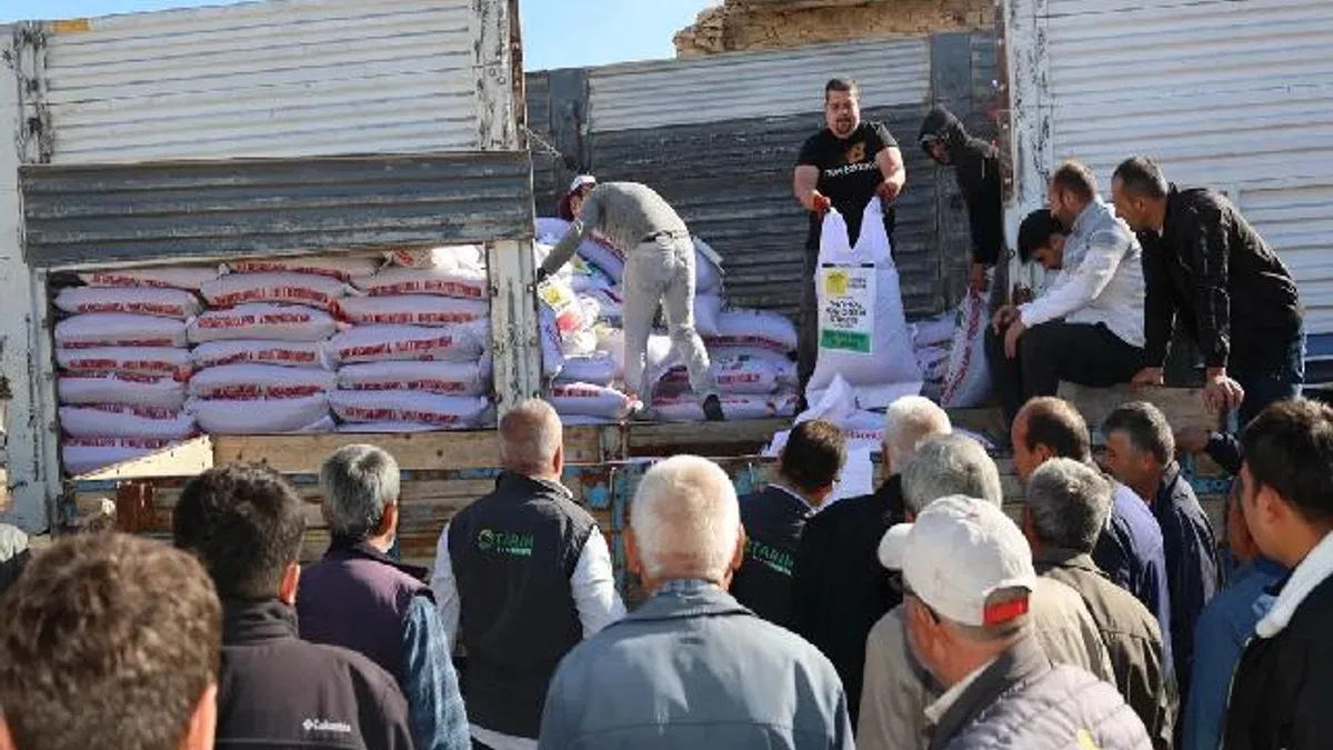 Konya'da çiftçiye mercimek tohumu desteği