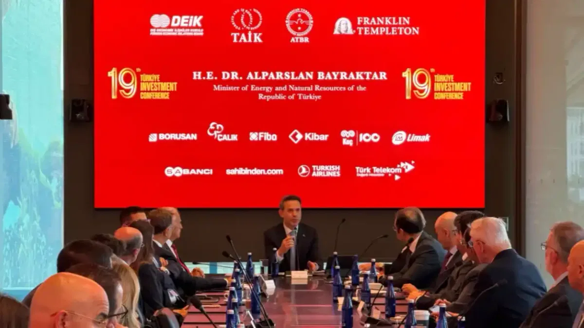 Bakan Bayraktar'dan enerji fırsatları sunumu