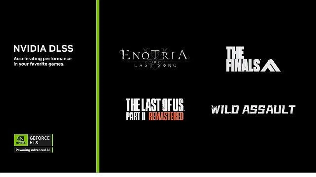 Enotria: The Last Song, THE FINALS ve Wild Assault Oyunları DLSS 4 ve Çoklu Kare Oluşturma desteği Alıyor