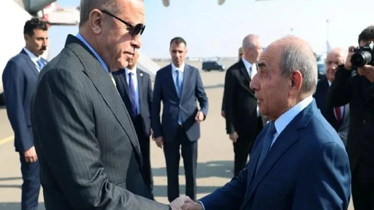 Cumhurbaşkanı Erdoğan Zafer Günü için Bakü'de
