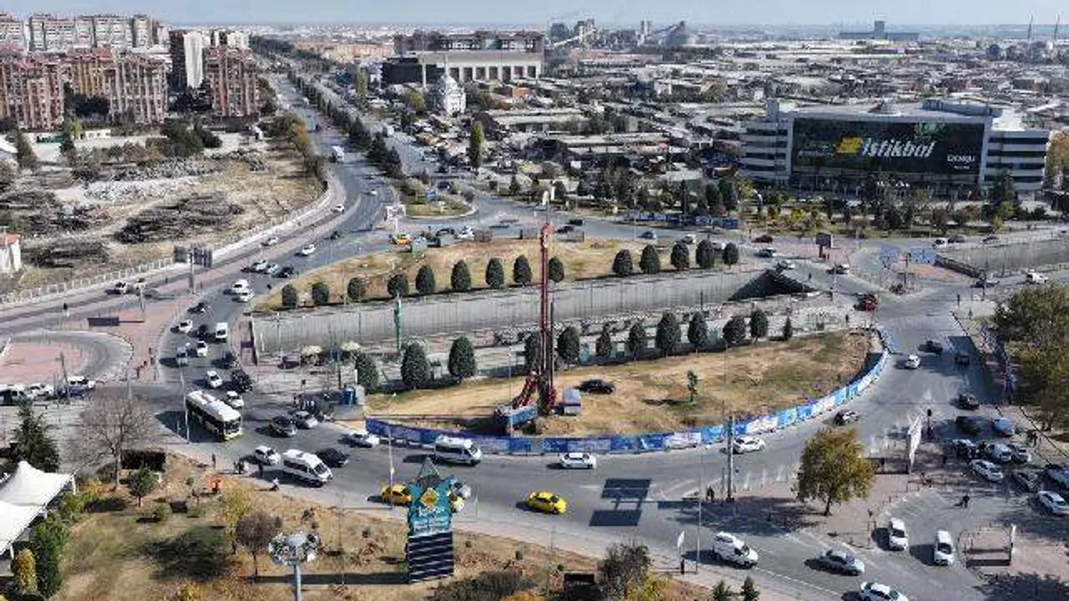 Otogar Kavşağı’nda düzenleme çalışması başladı