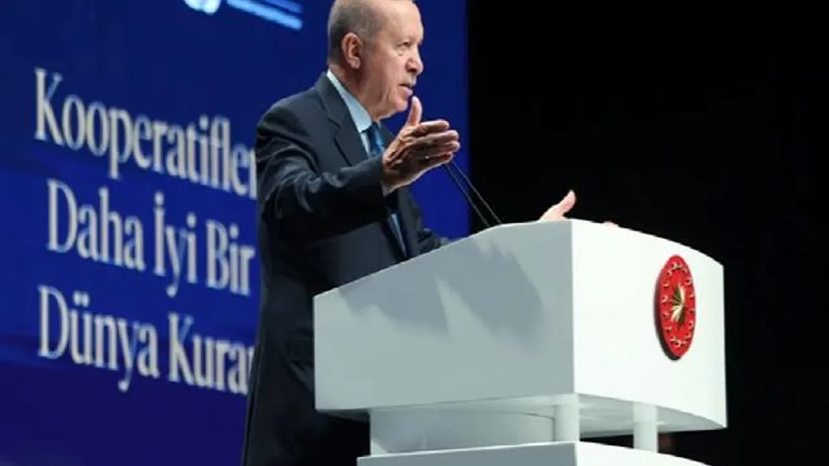 Cumhurbaşkanı Erdoğan: Hedefimiz 250 bin kooperatif