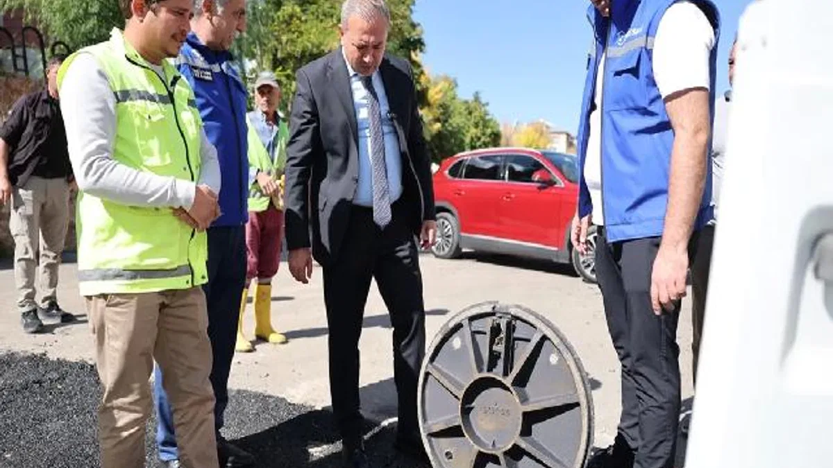 Yağmur suyu hattından doğalgaz borusu geçirilmiş