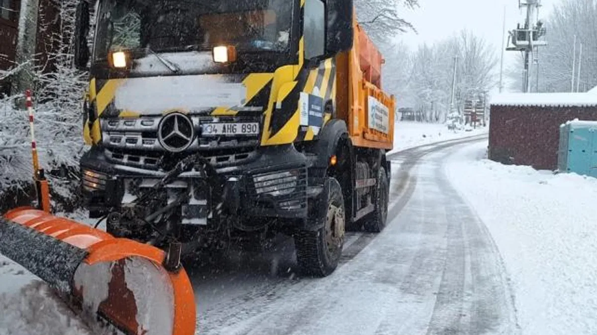 Kocaeli Büyükşehir karla mücadeleye hazır kıta