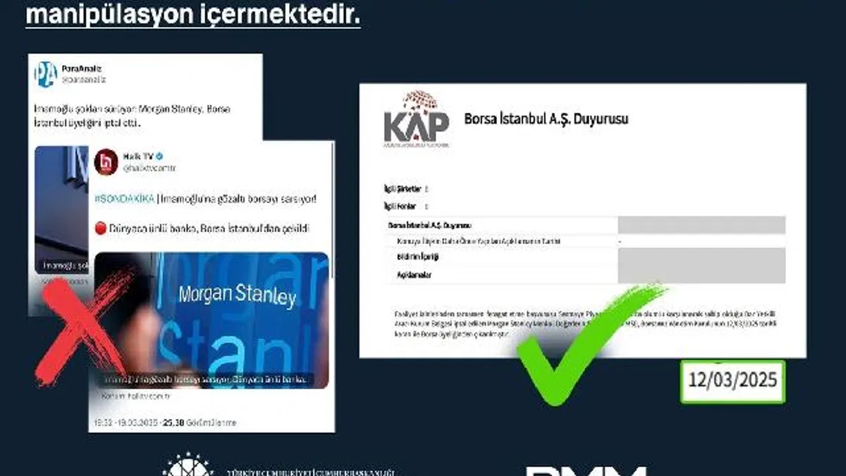 İletişim'den 'Morgan Stanley' haberlerine açıklama