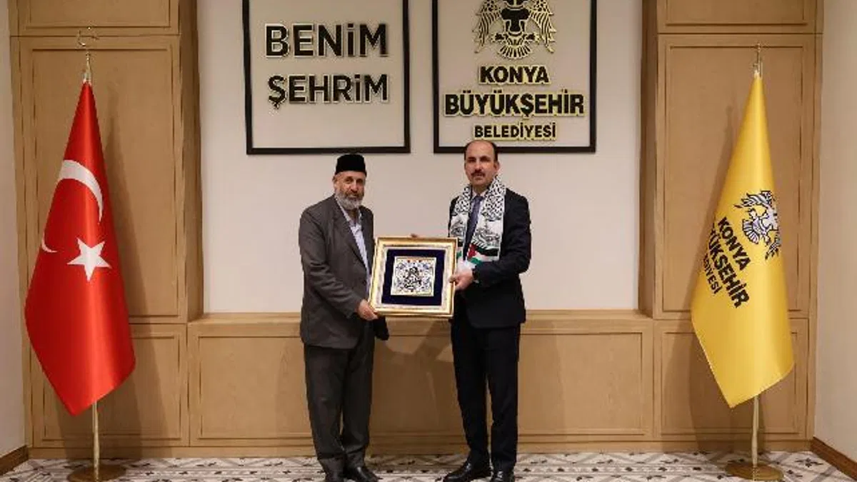 Filistin Âlimler Heyeti Başkanı Tekruri, Başkan Altay'ı ziyaret etti