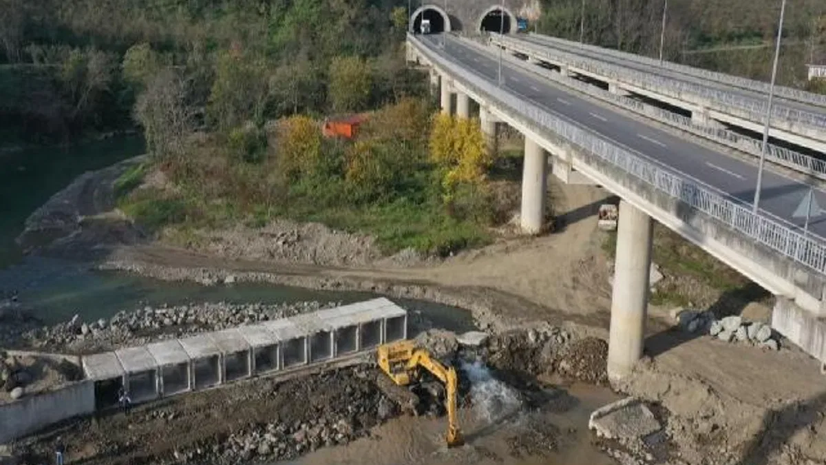 Ordu'da Akçaova Irmağı’na sel önlemi