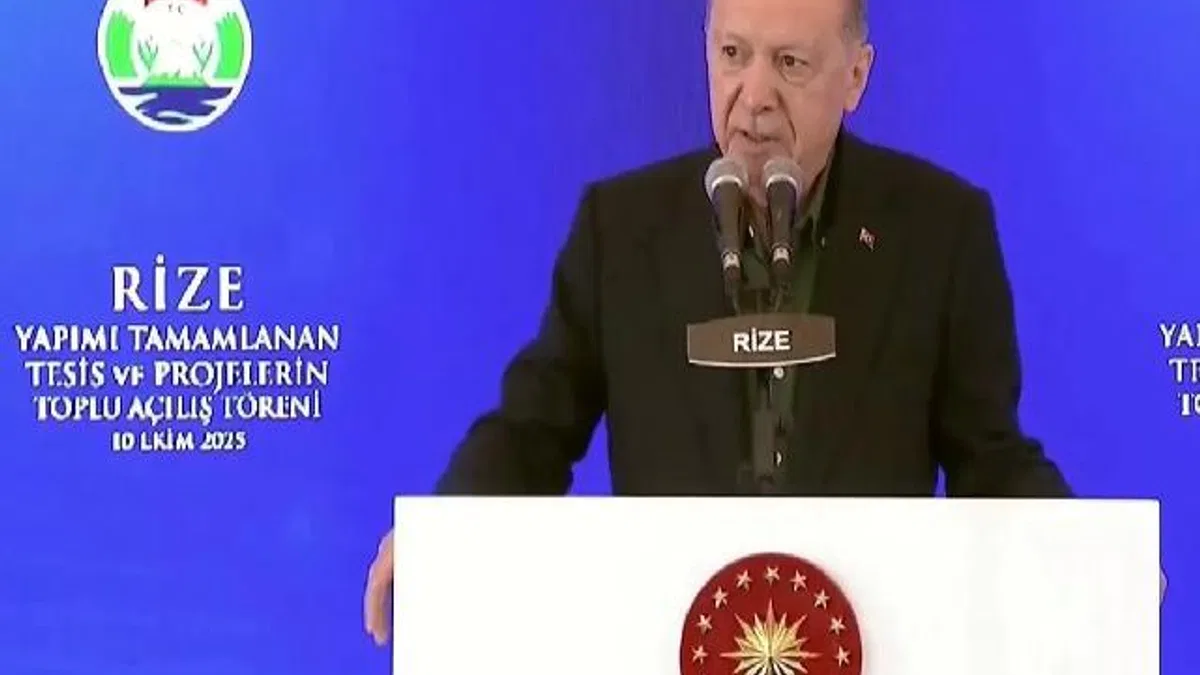 Cumhurbaşkan Erdoğan sözü Rize'den verdi: Gazze'ye yardım ve yeniden imar sözü