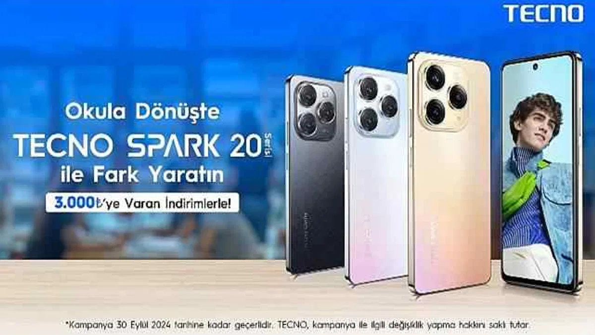 Tecno Spark 20 Serisinin İndirimli Fiyatları Öğrencileri Sevindirecek